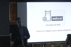 “Aspectos legales para desarrolladores”, conferencia de Alejandro Vera Palencia en el Webcat